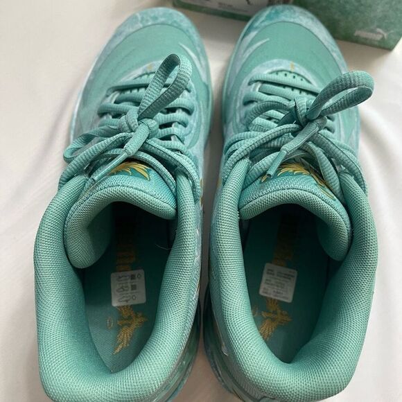 PUMA MELO MB.02 Jade Green Basketball Size 11 Rare Special Original Box - Picture 8 of 13